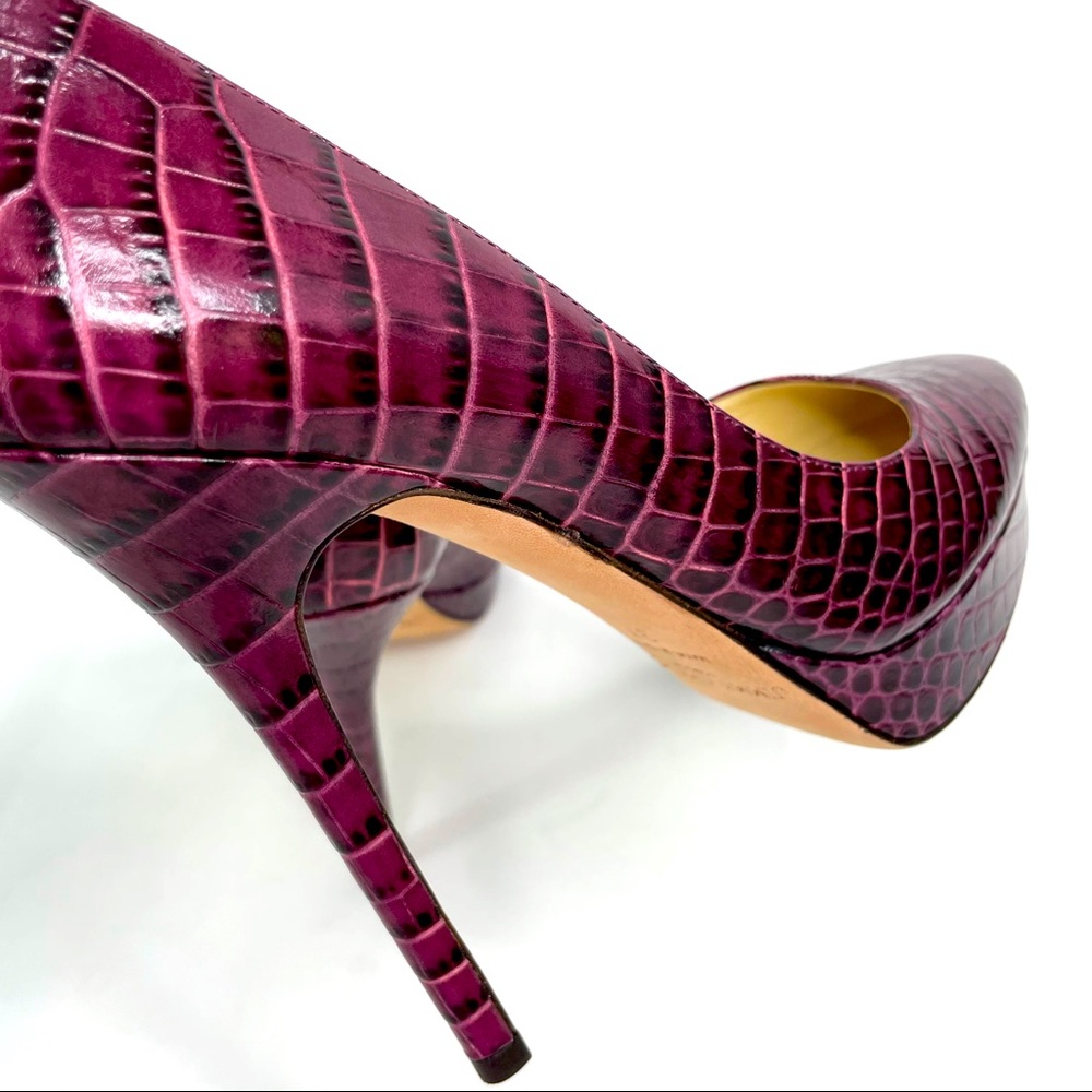 *New Authentic Jimmy Choo Croc Leather Pumps